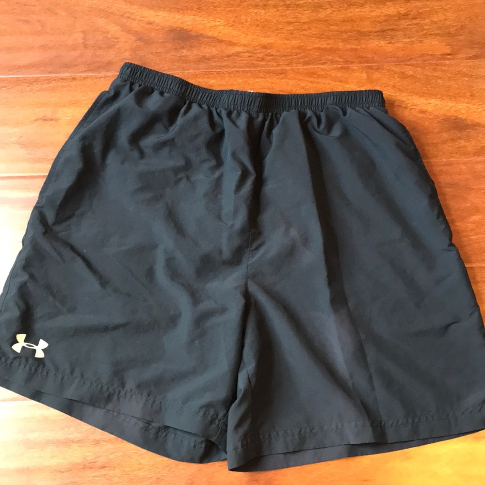 Under Armor running shorts with mesh liner